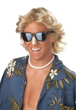 California Costume Collection Blonde '70s Feathered Men's Wig