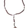 Funny Fashions 75cm Wood Rosary Necklace -HALLOWEEN COSTUMES Sales 75cm rosary wood necklace