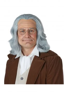 California Costume Collection Benjamin Franklin Men's Wig