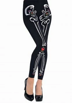 Amscan Day Of The Dead Adult Leggings