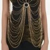 Western Fashion Adult Gold Body Chain 2 Western Fashion Adult Gold Body Chain -HALLOWEEN COSTUMES Sales adult gold body chain