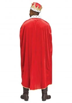 Fun World Red King Cape And Crown Adult Set 5 Fun World Red King Cape And Crown Adult Set -HALLOWEEN COSTUMES Sales adult red king cape and crown set alt 1