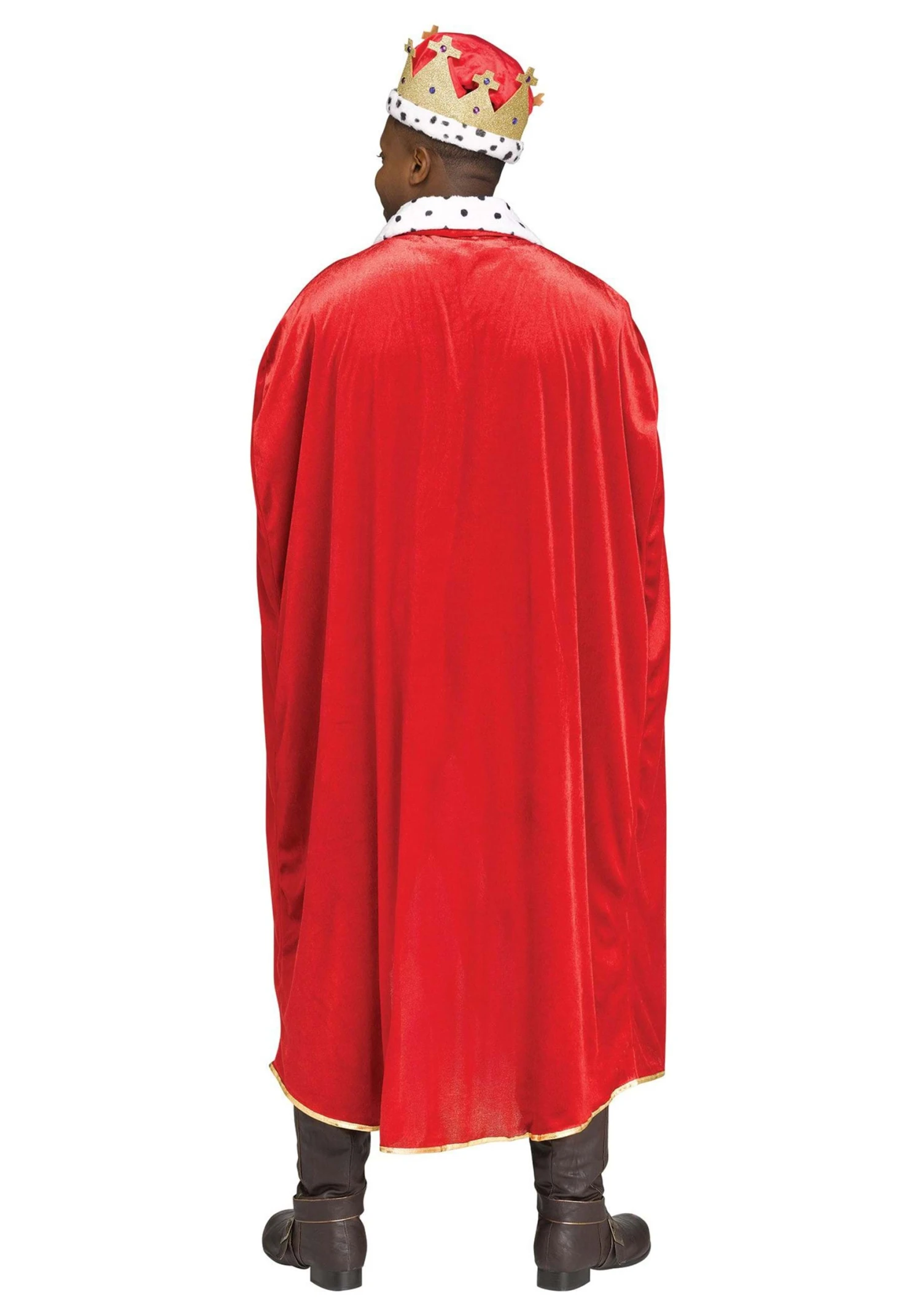 Fun World Red King Cape And Crown Adult Set 4 Fun World Red King Cape And Crown Adult Set - Image 2