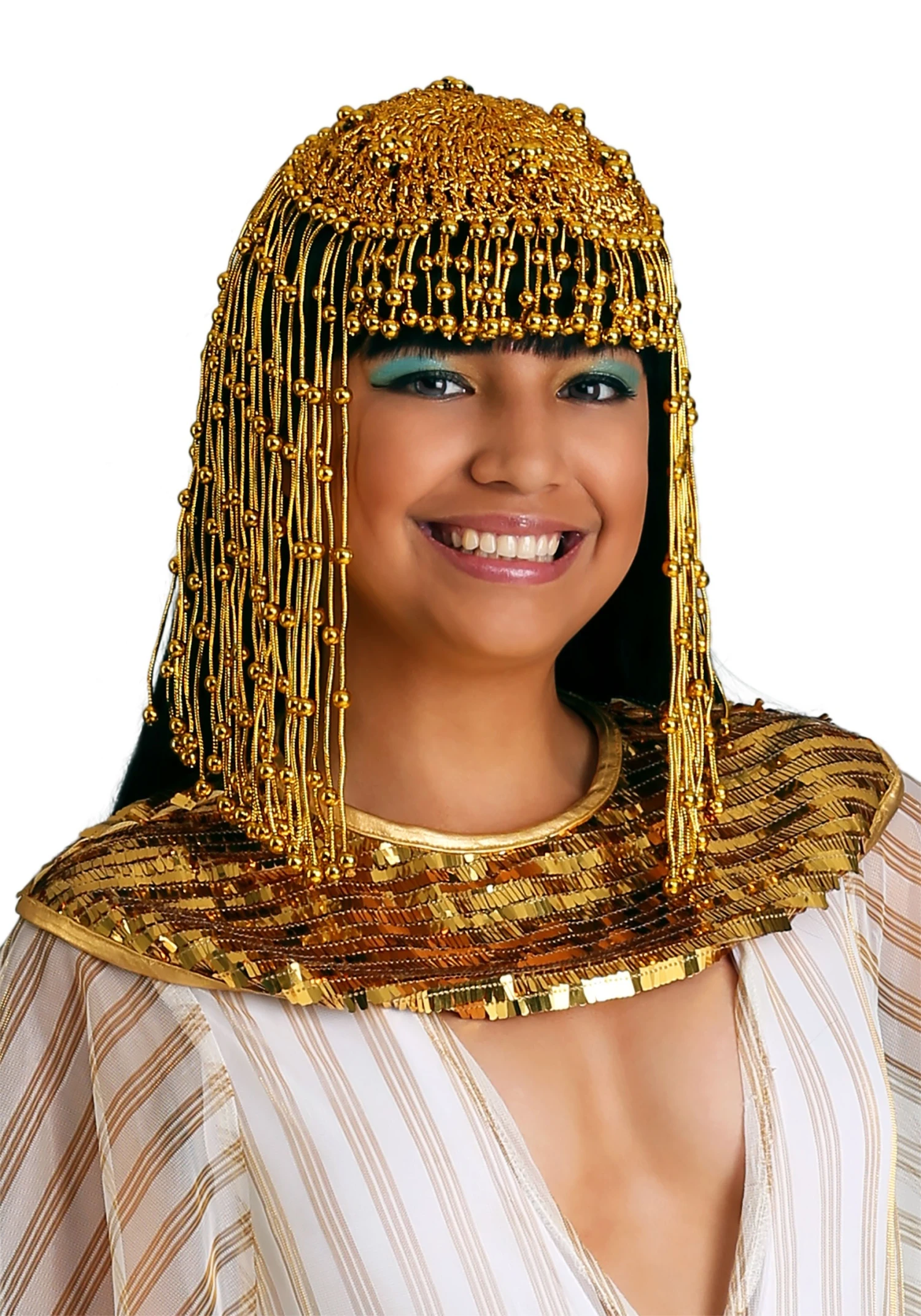 Forum Novelties, Inc Cleopatra Beaded Headpiece For Women 3 Forum Novelties, Inc Cleopatra Beaded Headpiece For Women
