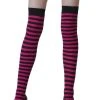 Leg Avenue Black And Fuchsia Striped Stockings -HALLOWEEN COSTUMES Sales black and fuchsia striped stockings
