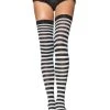 Leg Avenue Black And White Nylon Stockings -HALLOWEEN COSTUMES Sales black and white nylon stockings