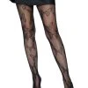 Leg Avenue Butterfly Net Black Tights -HALLOWEEN COSTUMES Sales black butterfly net tights