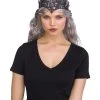 Fun World Black Flexible Glitter Crown For Women -HALLOWEEN COSTUMES Sales black flexible glitter crown