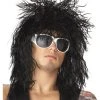 California Costume Collection Black Rocker Dude Wig -HALLOWEEN COSTUMES Sales black rocker dude wig