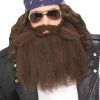 Forum Novelties, Inc Brown Biker Beard & Mustache 2 Forum Novelties, Inc Brown Biker Beard & Mustache -HALLOWEEN COSTUMES Sales brown biker wig