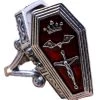Western Fashion Casket Locket Costume Ring Accessory -HALLOWEEN COSTUMES Sales casket locket ring