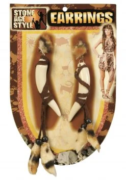 Forum Novelties, Inc Caveman Earrings