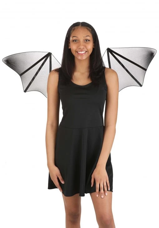 Elope Chiffon Bat Costume Wings 1 Elope Chiffon Bat Costume Wings -HALLOWEEN COSTUMES Sales chiffon bat costume wings main