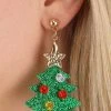 Anarchy Street Christmas Tree Glitter Earrings Lucite -HALLOWEEN COSTUMES Sales christmas tree lucite glitter earring