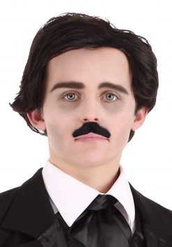 Partytime Costume & Lingerie (Yiwu) Factory Edgar Allan Poe Mustache And Wig