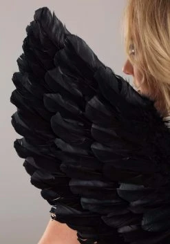 Armada Fallen Black Angel Costume Wings -HALLOWEEN COSTUMES Sales fallen black angel wings alt 2