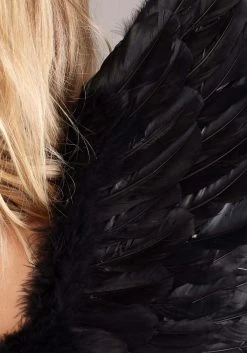 Armada Fallen Black Angel Costume Wings -HALLOWEEN COSTUMES Sales fallen black angel wings alt 3