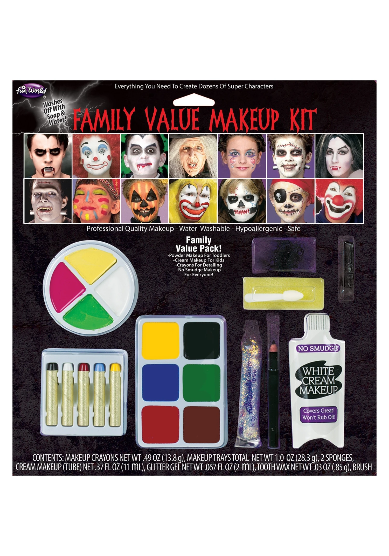 Fun World Family Makeup Value Kit 3 Fun World Family Makeup Value Kit