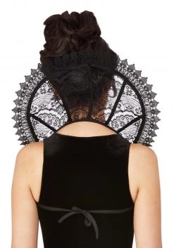 Smiffys Fever Gothic Lace Stand Up Collar -HALLOWEEN COSTUMES Sales fever gothic lace stand up collar alt 1