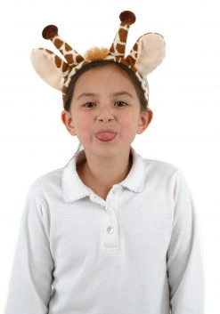Elope Fleece Giraffe Ears And Tail Set