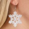 Anarchy Street Glitter Snowflake Earring Lucite -HALLOWEEN COSTUMES Sales glitter snowflake lucite earring