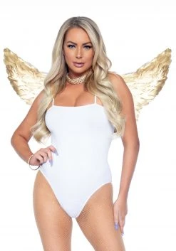 Leg Avenue Feather Wings With Gold Color