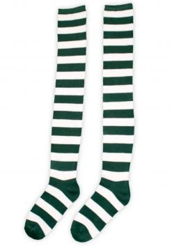 Fun Costumes Green And White Munchkin Socks