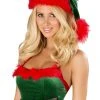 Roma Green With Red Faux Elf Hat -HALLOWEEN COSTUMES Sales green with red faux elf hat
