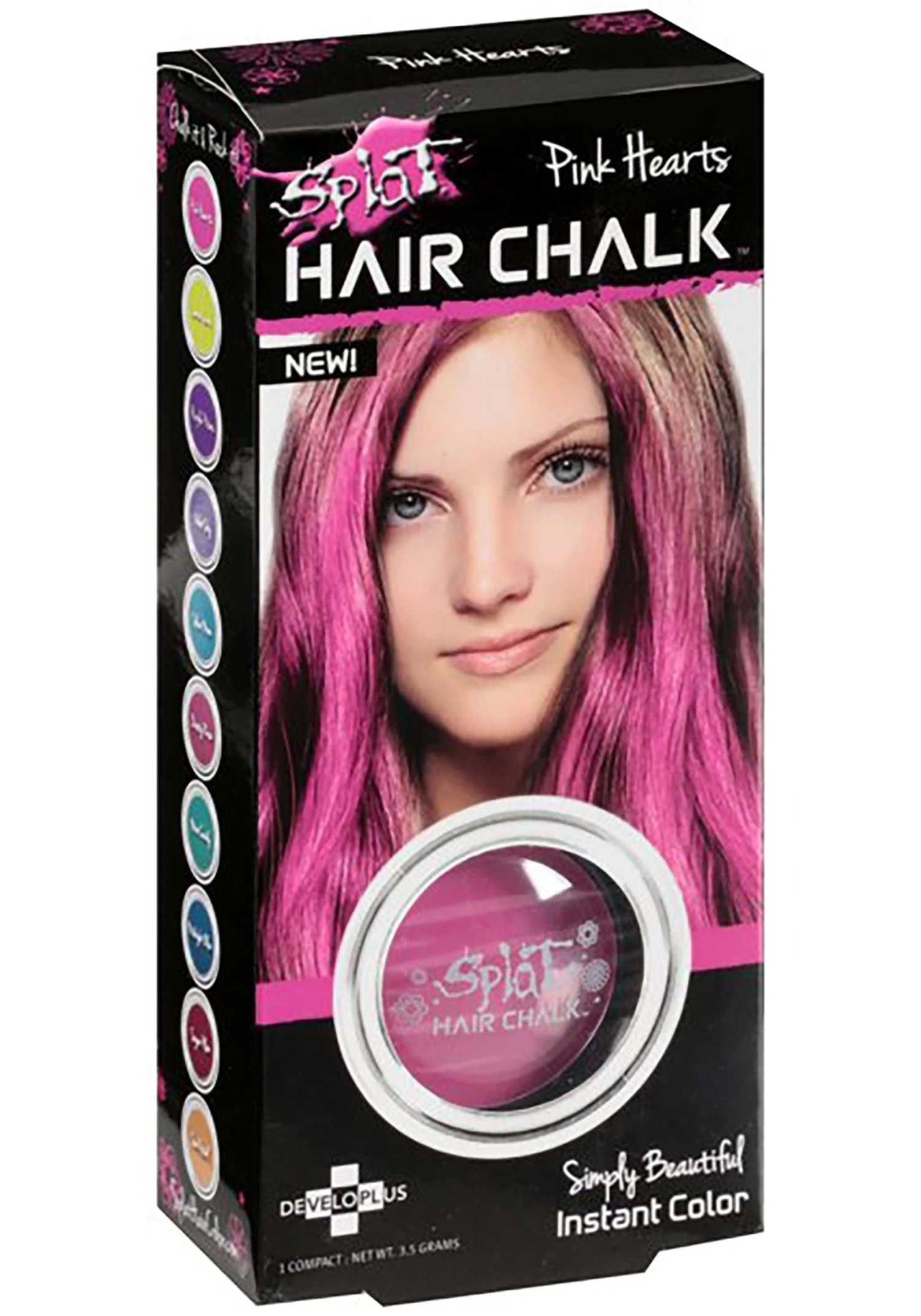 Developlus Splat- Hair Chalk In Pink Hearts (Fuchsia) 3 Developlus Splat- Hair Chalk In Pink Hearts (Fuchsia)