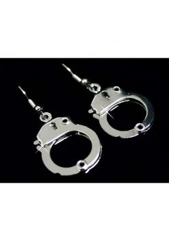 Western Fashion Handcuff Costume Earrings