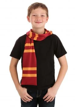 Elope Harry Potter: Gryffindor Printed Scarf -HALLOWEEN COSTUMES Sales harry potter printed gryffindor scarf alt 2