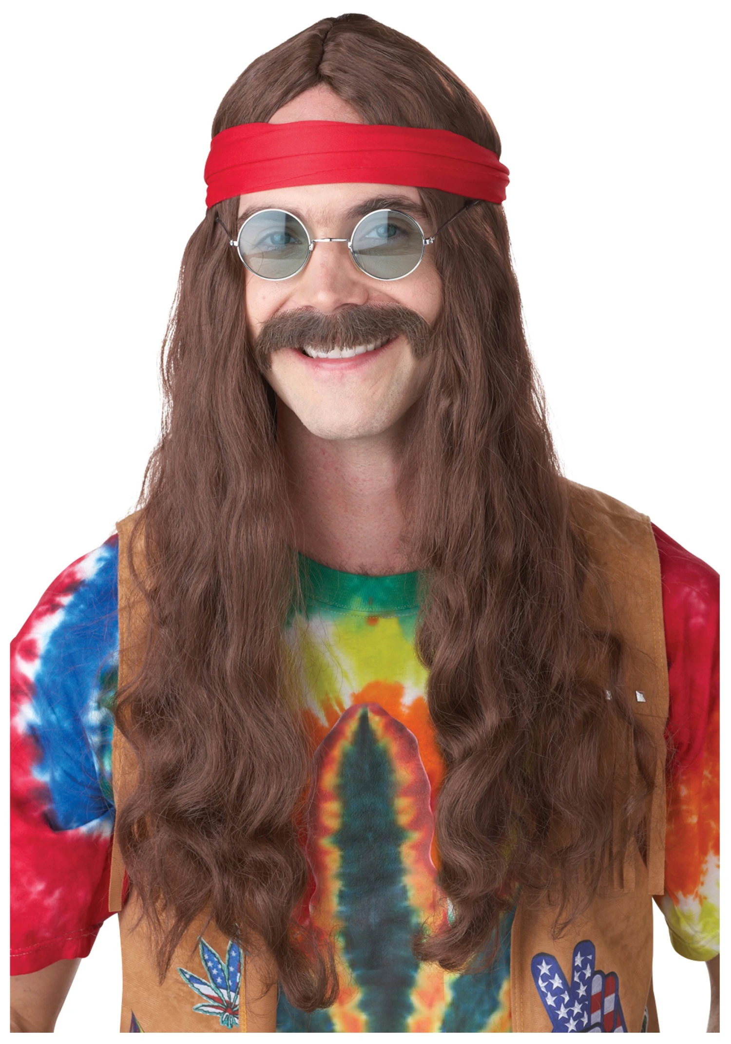 California Costume Collection Hippie Man Wig And Mustache 3 California Costume Collection Hippie Man Wig And Mustache