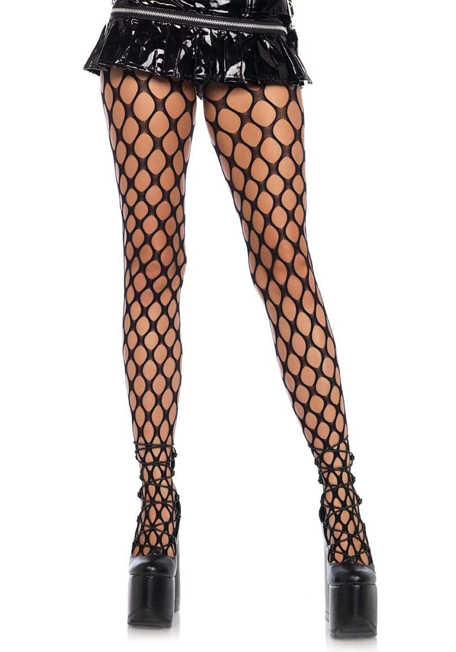 Leg Avenue Women's Jumbo Pothole Net Tights 3 Leg Avenue Women's Jumbo Pothole Net Tights