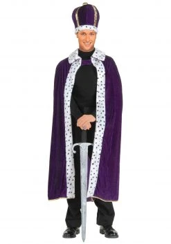 Forum Novelties, Inc Crown And Purple King Robe Set