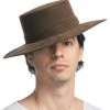 H.M. Smallwares Faux Leather Spanish Hat -HALLOWEEN COSTUMES Sales leather like spanish hat