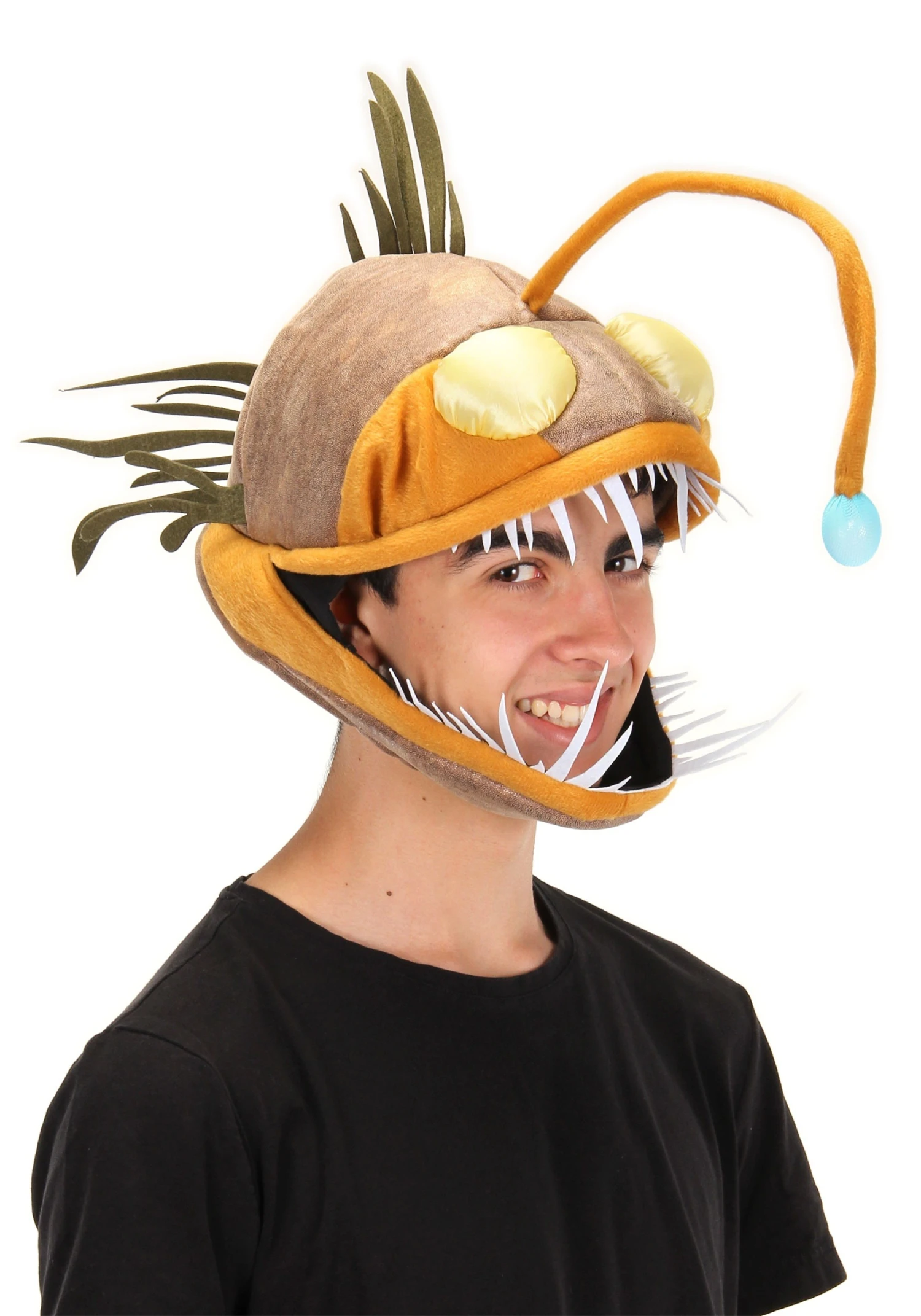 Elope Light-Up Angler Fish Jawesome Costume Hat For Adults 3 Elope Light-Up Angler Fish Jawesome Costume Hat For Adults