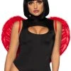 Leg Avenue Red Marabou Trimmed Feather Wings -HALLOWEEN COSTUMES Sales marabou trimmed red feather wings