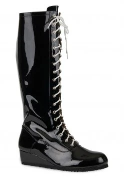 HALLOWEEN COSTUMES Sales 37 A Leading Role Men's Black Wrestling Boots