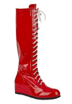 HALLOWEEN COSTUMES Sales 41 A Leading Role Men's Red Wrestling Boots