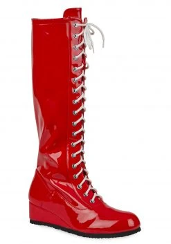 HALLOWEEN COSTUMES Sales -HALLOWEEN COSTUMES Sales mens red wrestling boot alt 1