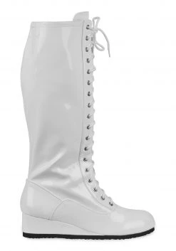 HALLOWEEN COSTUMES Sales -HALLOWEEN COSTUMES Sales mens white wrestling boot alt 1