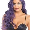 Leg Avenue Mermaid Wave Long Purple Adult Wig -HALLOWEEN COSTUMES Sales mermaid wave long purple wig