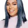 Leg Avenue Tinsel Midnight Blue Long Bob Wig -HALLOWEEN COSTUMES Sales midnight blue tinsel long bob wig