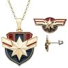 SALESONE Captain Marvel Necklace/Earring Gift Set -HALLOWEEN COSTUMES Sales necklace and earring captain marvel gift set