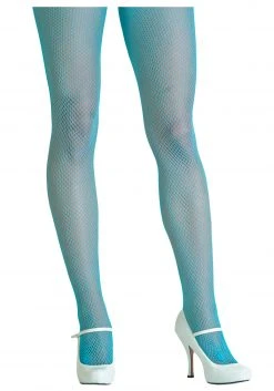 Leg Avenue Neon Blue Fishnet Tights