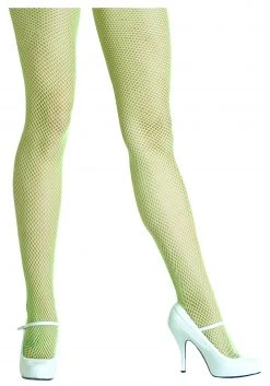 Leg Avenue Neon Green Fishnet Tights