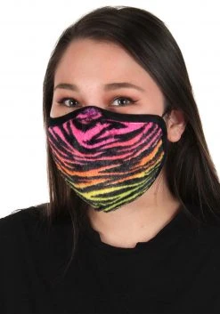Elope Neon Tiger Face Mask