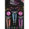 PaintGlow Neon UV Glitter Gel Set -HALLOWEEN COSTUMES Sales neon uv glitter gel set