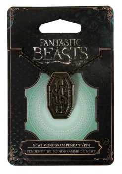 Elope Newt Scamander Monogram Pendant Pin 5 Elope Newt Scamander Monogram Pendant Pin -HALLOWEEN COSTUMES Sales newt scamander monogram pendant pin 1
