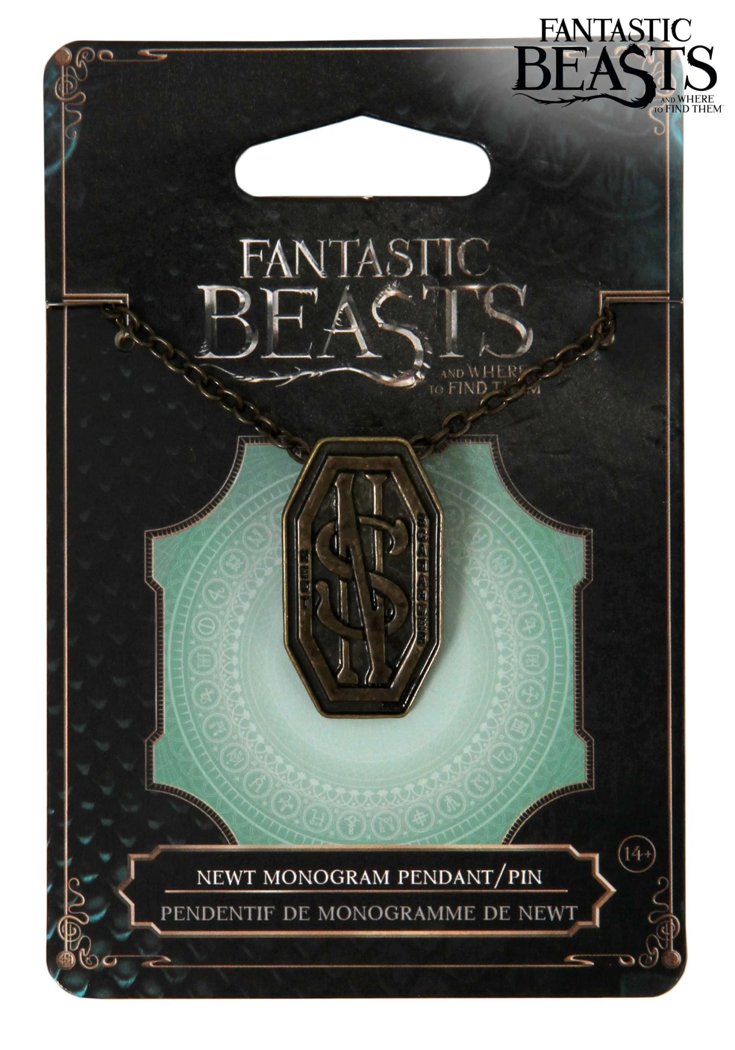 Elope Newt Scamander Monogram Pendant Pin 3 Elope Newt Scamander Monogram Pendant Pin